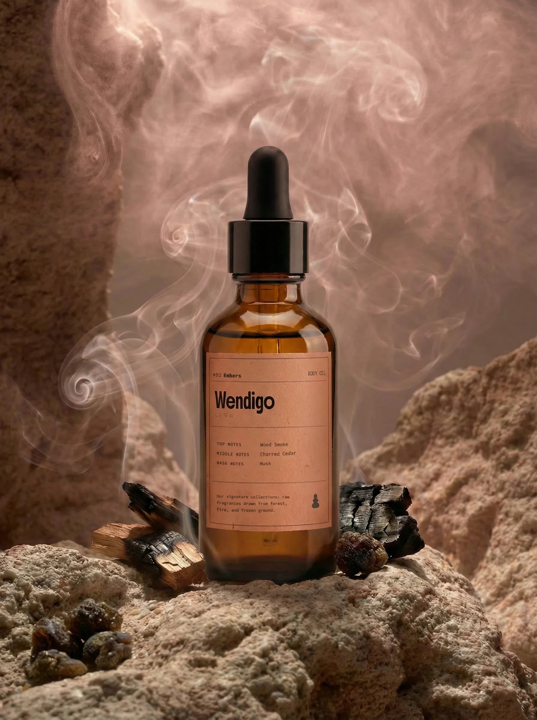 Wendigo Embers body oil